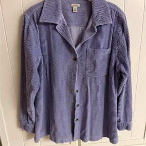 L.L. Bean Lavender Textured Top